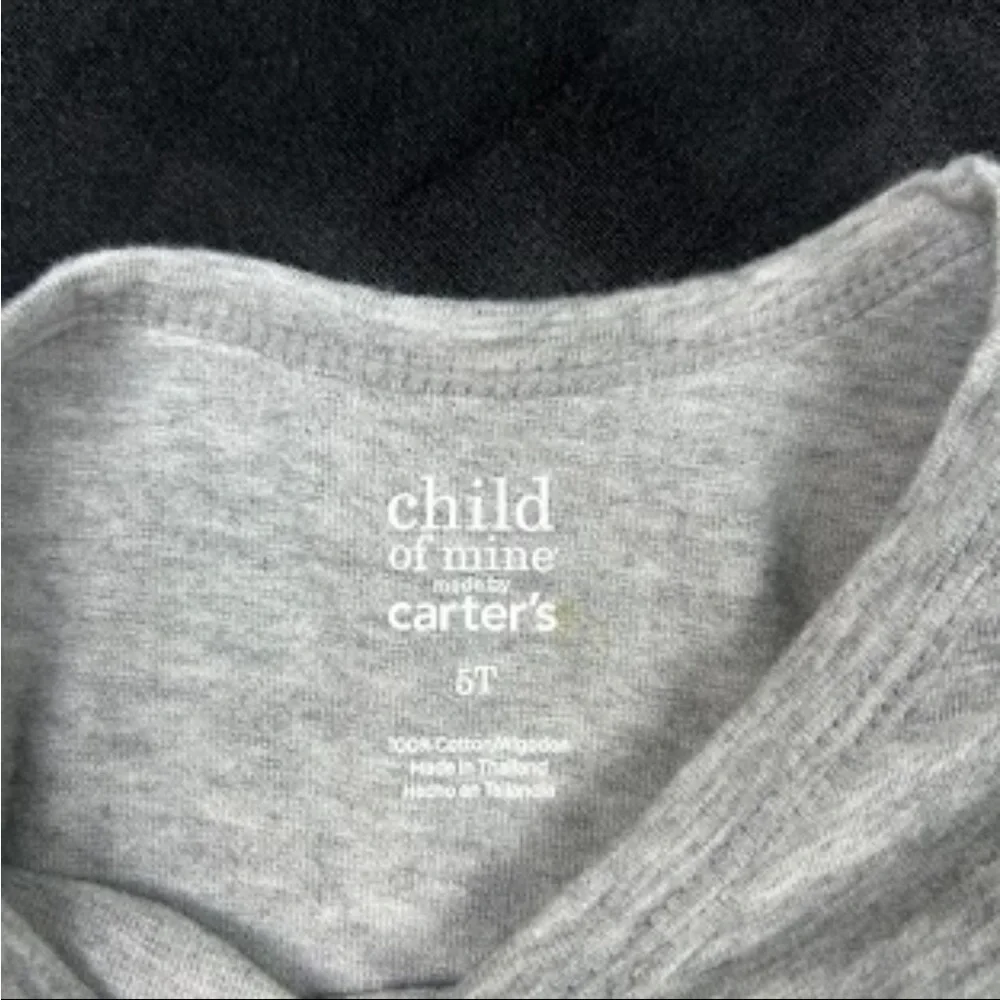 Carter's Gray‎ Long Sleeve Shirt with Colorful Heart Pattern